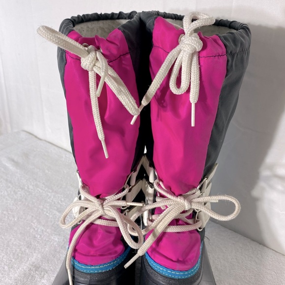 Vintage Baffin Black Pink Blue Winter Boots 11 - Picture 14 of 16